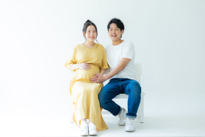 「パパ0年生」応援企画の「パパ・ママ0年生 撮影会」の様子