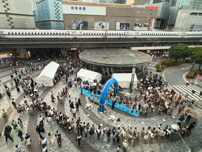 クーリッシュサンプリングイベント「退勤リッシュ」の大盛況の様子