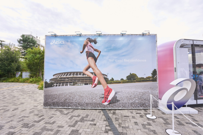 東京2025世界陸上に合わせてアシックスが行った体験型イベントの様子