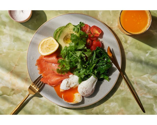 billsのクラシックメニューであるフレッシュオージーブレックファスト