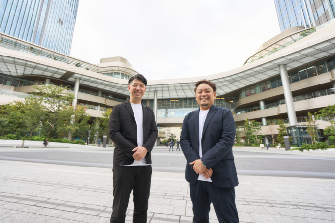 JR東日本の出川智之さんと、PRパートナーのサニーサイドアップ 増子