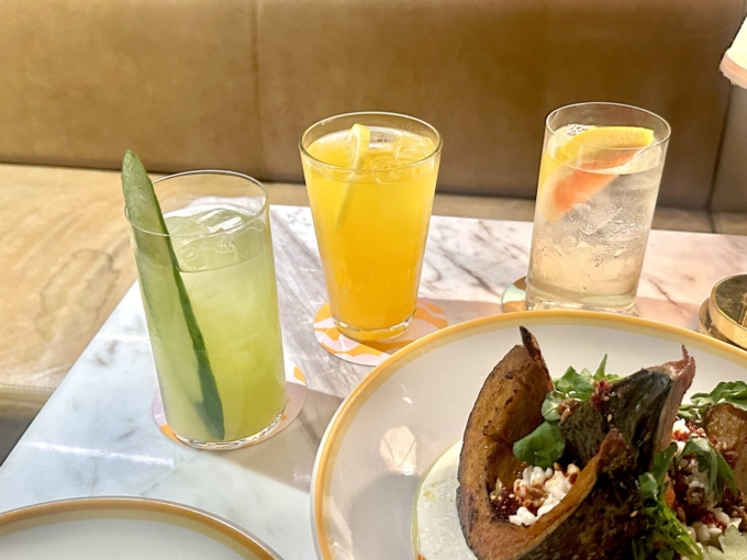 billsサケ＆キューカンバー - billsハウス日本酒、ジン、きゅうり、バイマックルー、レモングラス