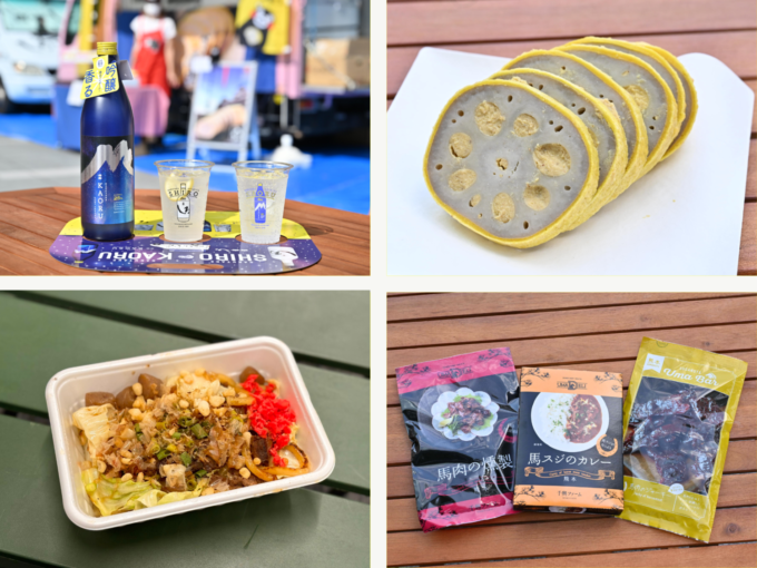 『秋の熊本 うまかもんフェス in TAKANAWA GATEWAY CITY』の出店ブースの様子