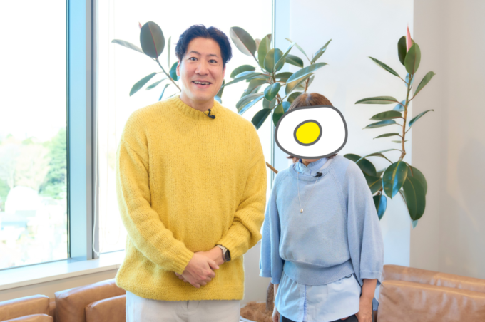 ビルコム代表取締役兼CEOの太田滋氏と、サニーサイドアップグループ代表取締役社長の次原悦子