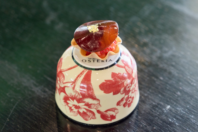 あまおうを使ったオリジナルコースの料理