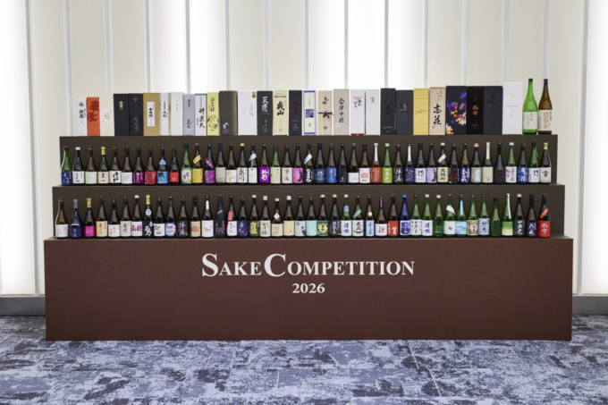 「SAKE COMPETITION 2026」で並んだお酒たち